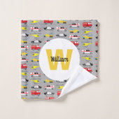 緊急パーソナライズされた車両輸送 バスタオルセット (ウォッシュタオル)