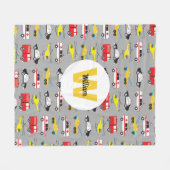 緊急パーソナライズされた車両輸送 フリースブランケット (正面(横))