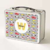 緊急パーソナライズされた車両輸送 メタルランチボックス (裏面)