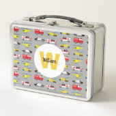 緊急パーソナライズされた車両輸送 メタルランチボックス (正面)