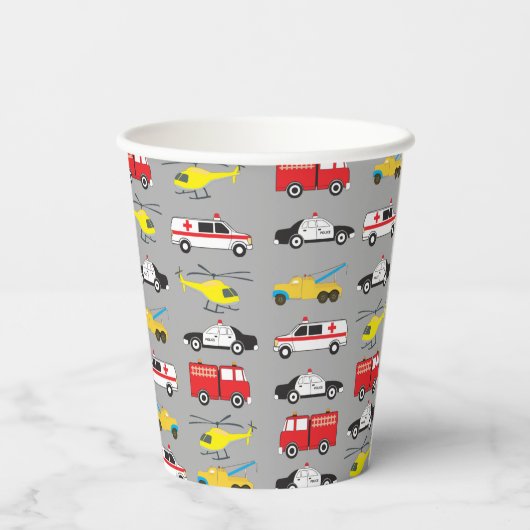 緊急パーソナライズされた車両輸送 紙コップ (裏面)