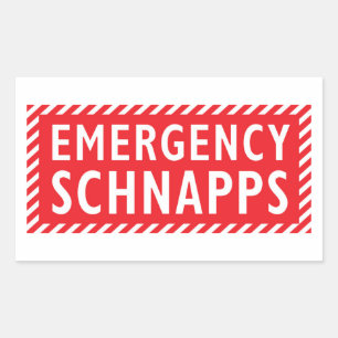 緊急ブーズシール – Schnapps 長方形シール