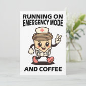 緊急モードアクティブ – コーヒーで燃料 招待状 (スタンド正面)