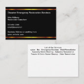 緊急リストア修復の名刺 名刺 (正面/裏面)