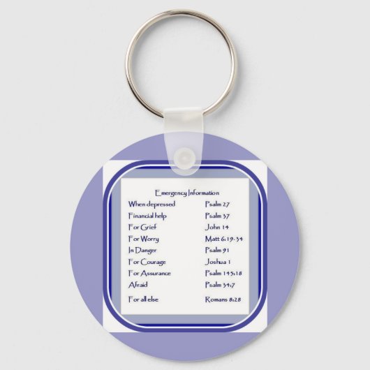 緊急リスト聖なる書物、 経典、インスピレーション キーホルダー (正面)