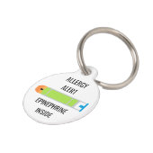 緊急事態の中の子供のアレルギー警報アドレナリン ペット　ネームタグ (側面)