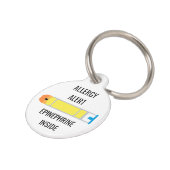 緊急事態の中の子供のアレルギー警報アドレナリン ペット ネームタグ (側面)