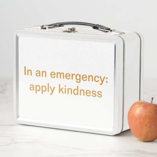 緊急事態: 親切さを適用して下さい メタルランチボックス (インサイチュ)