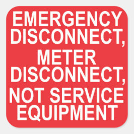 緊急切断メーターの切断サービスなし スクエアシール