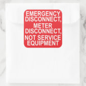 緊急切断メーターの切断サービスなし スクエアシール (バッグ)