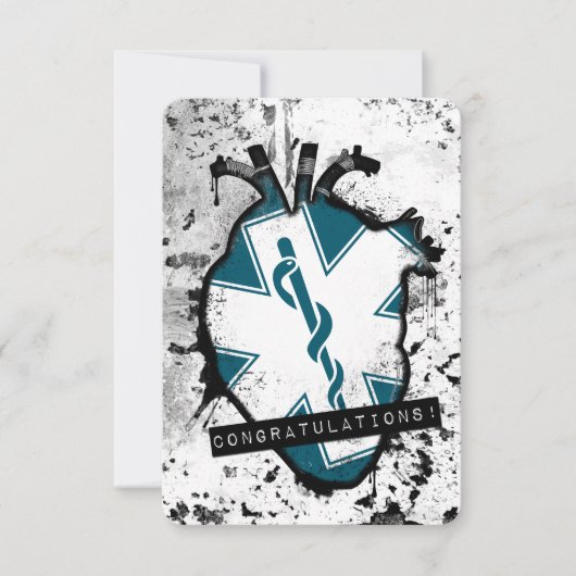 緊急医療従事者への祝辞 招待状 (正面)