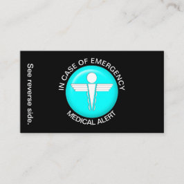 緊急医療警報カードの場合 名刺