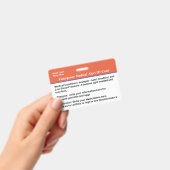 緊急医療通報IDカードのカスタムバッジ バッジ (手持ち)