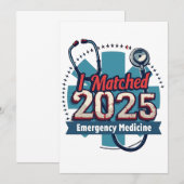 緊急医療2025にマッチしました 招待状 (正面/裏面)