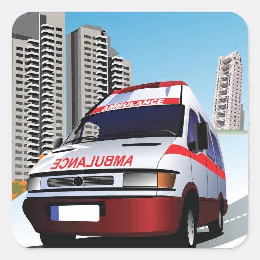 緊急救急センター救急センター スクエアシール (正面)