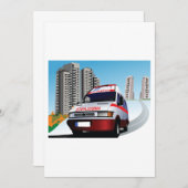 緊急救急センター救急センター 招待状 (正面/裏面)