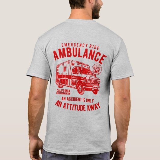 緊急救急救命士 Tシャツ (裏面)