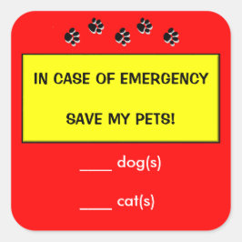 緊急時にペットのシールを取り外す場合 スクエアシール