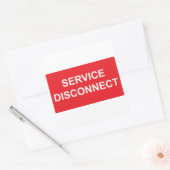 緊急時の接続解除のステッカーラベル スクエアシール (封筒)