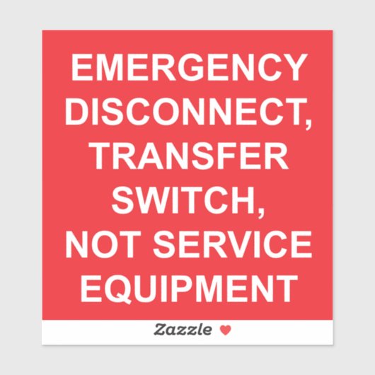 緊急時の接続解除、転送スイッチラベル シール (シート)