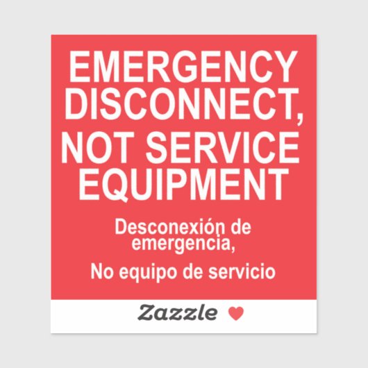 緊急時の接続解除Not Service機器ラベル シール (シート)