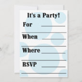 緊急時の第1誕生日の招待 招待状 (裏面)