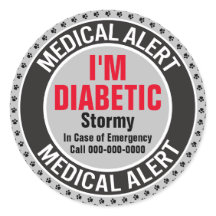 緊急時の糖尿病性犬の医療警報