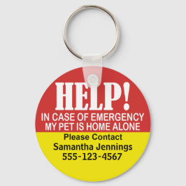 緊急時の警告マイペットはホームアローンのキーチェーン キーホルダー