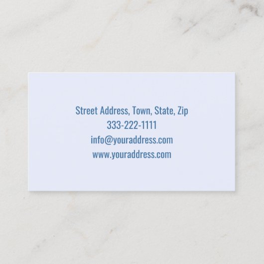 緊急水道工事 名刺 (裏面)