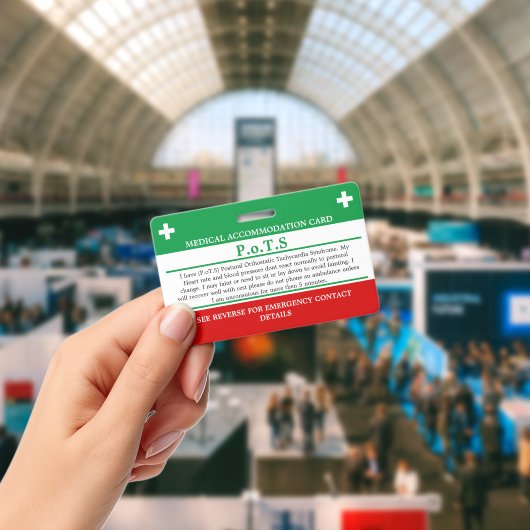 緊急氷点下に見えない疾病の場合のポット バッジ (会議)