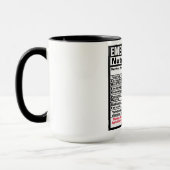 緊急治療室ドクターおもしろい栄養事実マグ マグカップ (左)