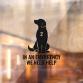 緊急犬のデカール、我々はペット救済のデカールが必要 ウィンドウサイン (シート2)