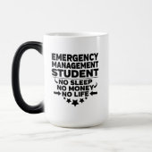 緊急管理学生No睡眠金生活 モーフィングマグカップ (左)