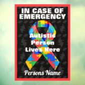 緊急自パーソナライズされた閉症患者が住む ウィンドウサイン (シート3)