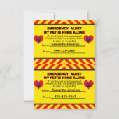 緊急警報は私のペット家のカードだけです カード (正面)