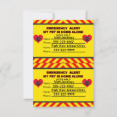 緊急警報は私のペット家のカードだけです カード (裏面)