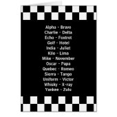 緊急警察の発音文字 (正面)