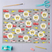 緊急車両輸送誕生日名 薄葉紙 (クラフト)