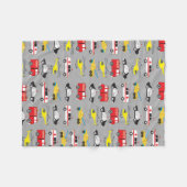 緊急車両輸送 フリースブランケット (正面(横))