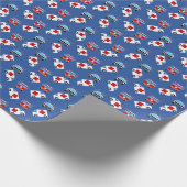 緊急車|の火|の警察| EMT ラッピングペーパー (角)