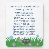 緊急連絡マウスパッド マウスパッド (正面)