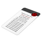 緊急連絡：バグ・ベビーシッタープレミアムマグネット マグネット (左側)