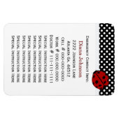 緊急連絡：バグ・ベビーシッタープレミアムマグネット マグネット (横)