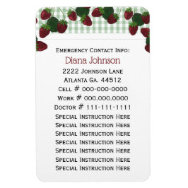 緊急連絡：ベビーシッタープレミアムマグネット マグネット