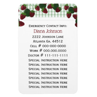 緊急連絡：ベビーシッタープレミアムマグネット マグネット