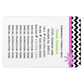 緊急連絡:ベビーシッタープレミアムマグネット マグネット (横)