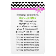 緊急連絡：ベビーシッタープレミアムマグネット