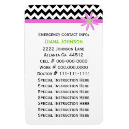 緊急連絡：ベビーシッタープレミアムマグネット マグネット