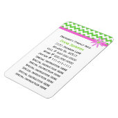 緊急連絡：ベビーシッタープレミアムマグネット マグネット (左側)