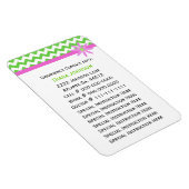 緊急連絡：ベビーシッタープレミアムマグネット マグネット (右側)